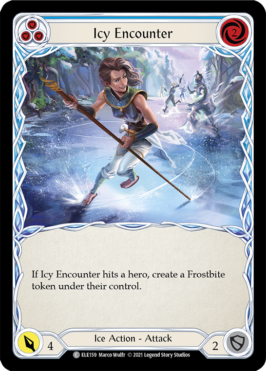 Icy Encounter (Blue) [ELE159] (Tales of Aria)  1st Edition Normal | Tables and Towers