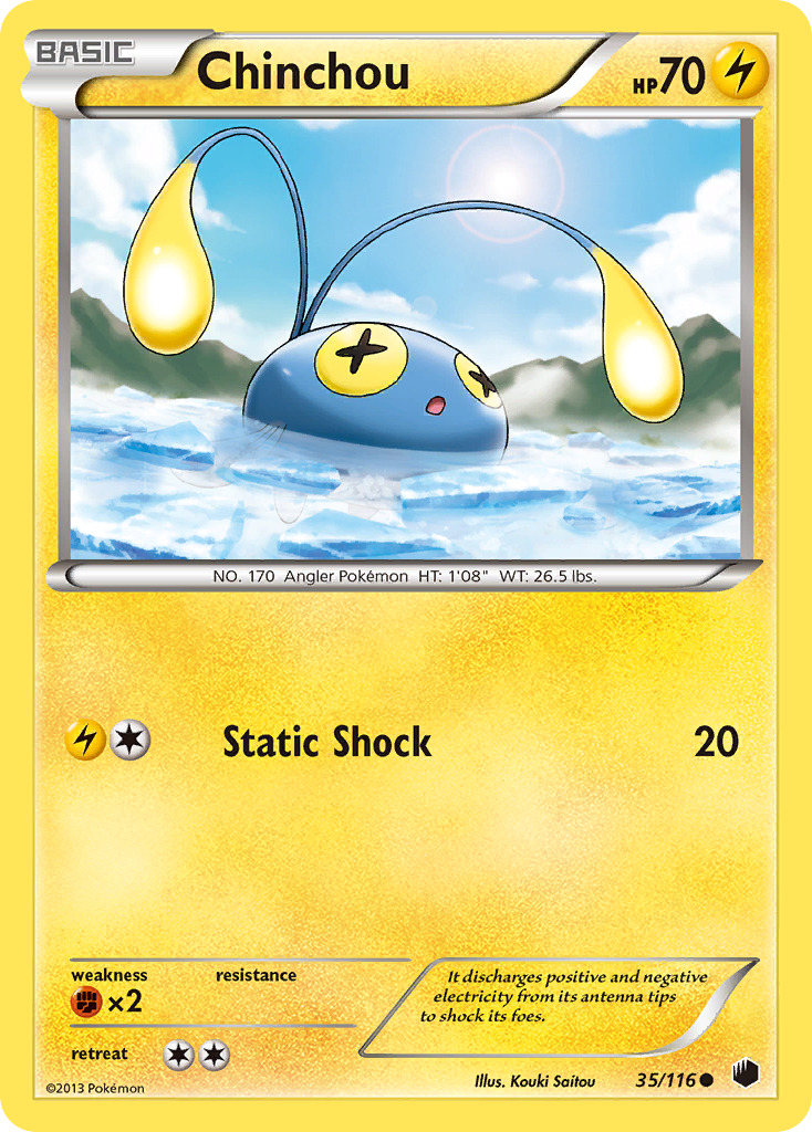 Chinchou (35/116) [Black & White: Plasma Freeze] | Tables and Towers