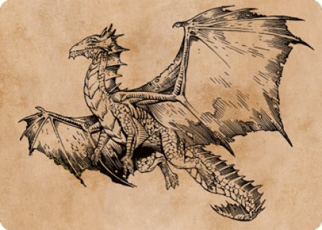 Ancient Bronze Dragon Art Card (58) [Commander Legends: Battle for Baldur's Gate Art Series] | Tables and Towers