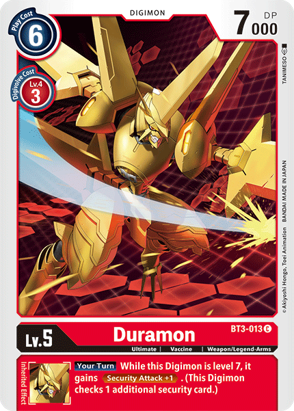 Duramon [BT3-013] [Release Special Booster Ver.1.5] | Tables and Towers