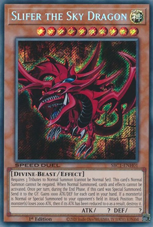 Slifer the Sky Dragon [SBC1-ENH01] Secret Rare | Tables and Towers