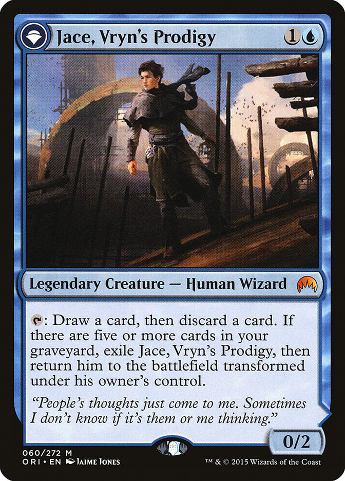 Jace, Vryn's Prodigy // Jace, Telepath Unbound [Magic Origins] | Tables and Towers