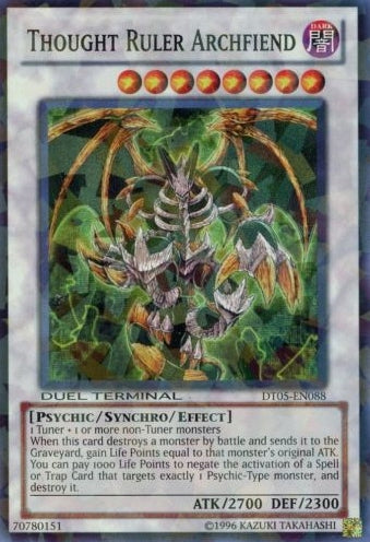 Thought Ruler Archfiend [DT05-EN088] Super Rare | Tables and Towers