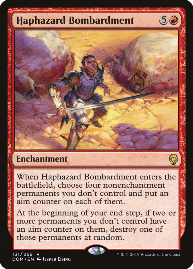 Haphazard Bombardment [Dominaria] | Tables and Towers