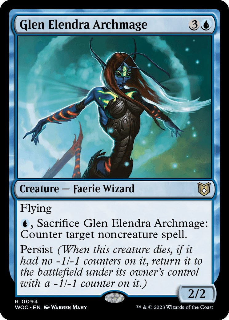 Glen Elendra Archmage [Wilds of Eldraine Commander] | Tables and Towers