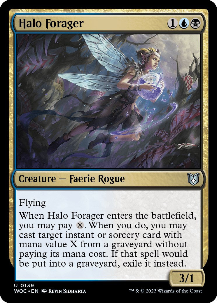 Halo Forager [Wilds of Eldraine Commander] | Tables and Towers