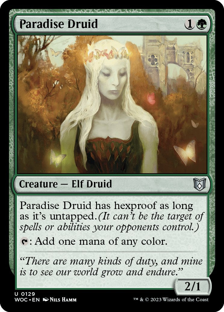 Paradise Druid [Wilds of Eldraine Commander] | Tables and Towers