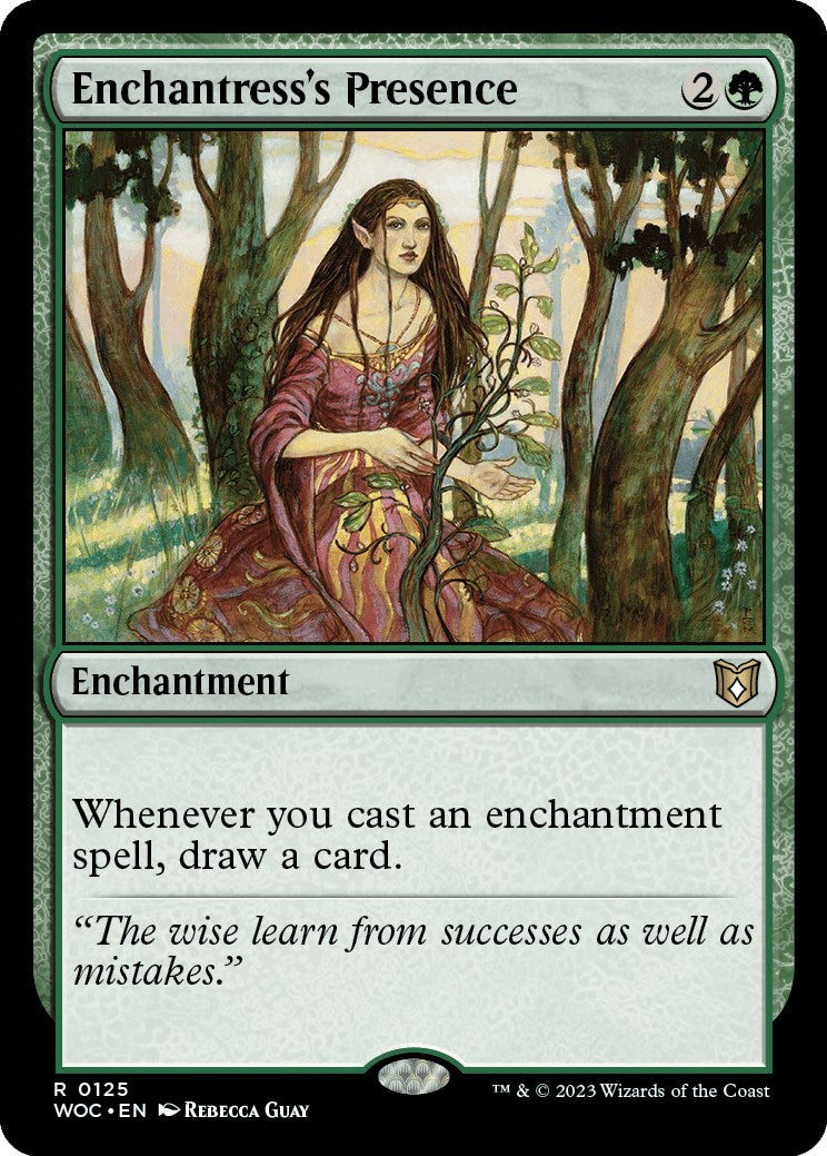 Enchantress's Presence [Wilds of Eldraine Commander] | Tables and Towers