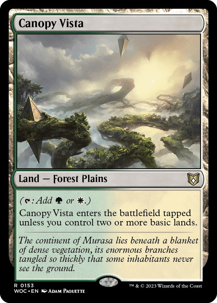 Canopy Vista [Wilds of Eldraine Commander] | Tables and Towers