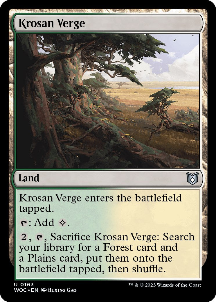 Krosan Verge [Wilds of Eldraine Commander] | Tables and Towers