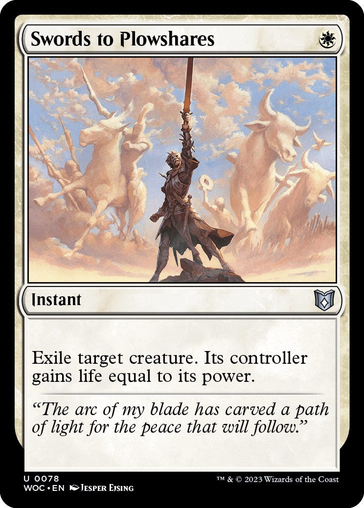 Swords to Plowshares [Wilds of Eldraine Commander] | Tables and Towers