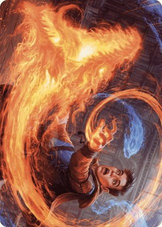 Frantic Firebolt Art Card [Wilds of Eldraine Art Series] | Tables and Towers