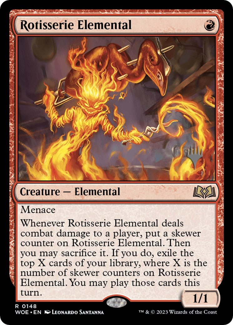 Rotisserie Elemental (Promo Pack) [Wilds of Eldraine Promos] | Tables and Towers