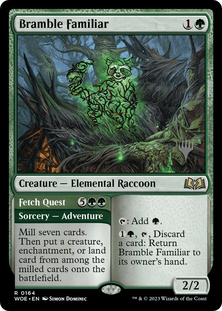 Bramble Familiar // Fetch Quest (Promo Pack) [Wilds of Eldraine Promos] | Tables and Towers