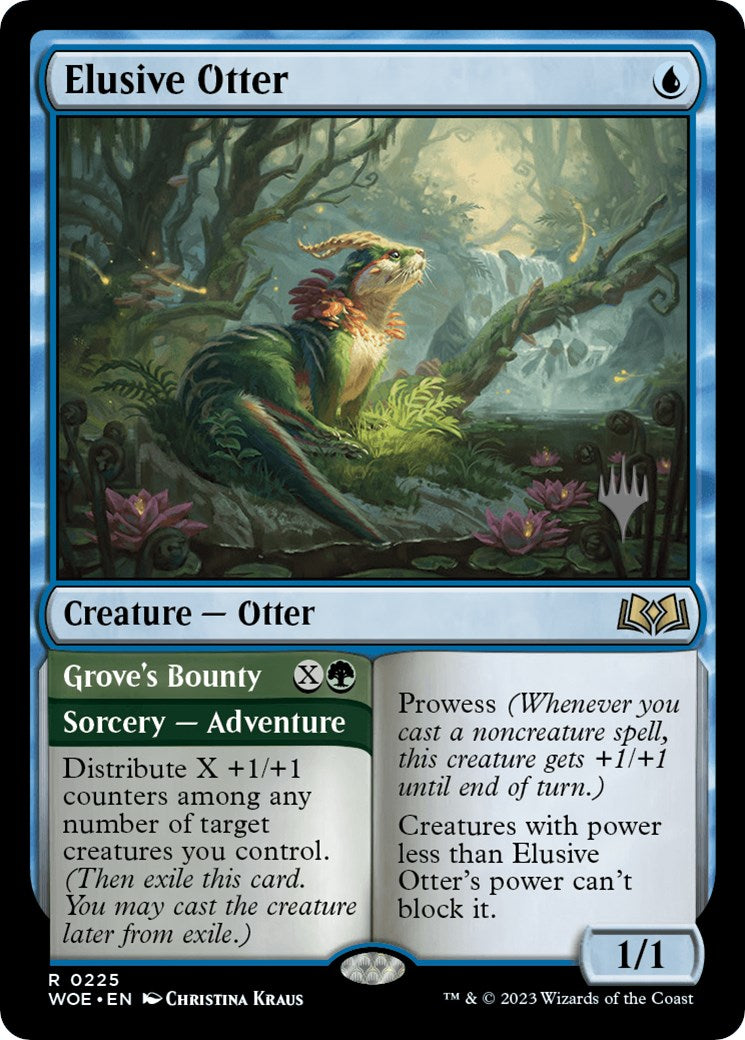 Elusive Otter // Grove's Bounty (Promo Pack) [Wilds of Eldraine Promos] | Tables and Towers