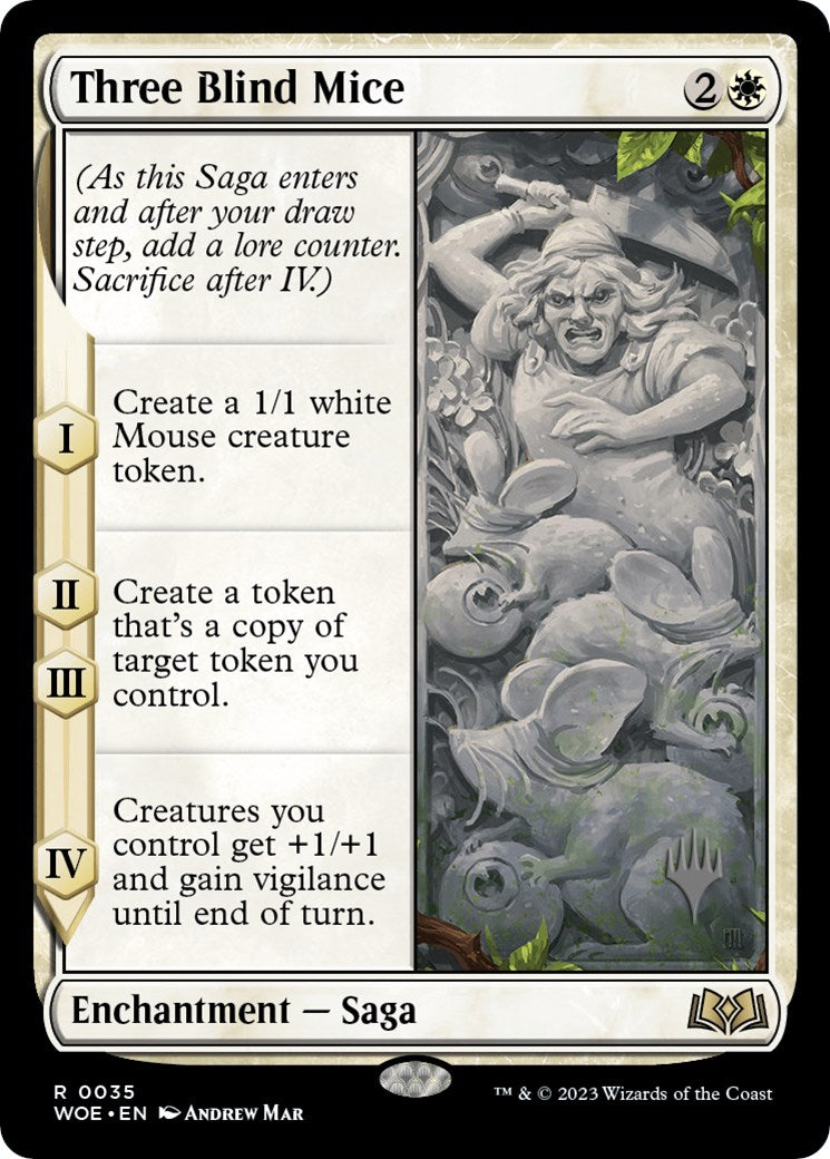 Three Blind Mice (Promo Pack) [Wilds of Eldraine Promos] | Tables and Towers