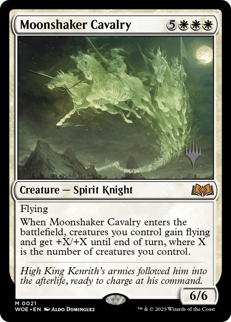 Moonshaker Cavalry (Promo Pack) [Wilds of Eldraine Promos] | Tables and Towers