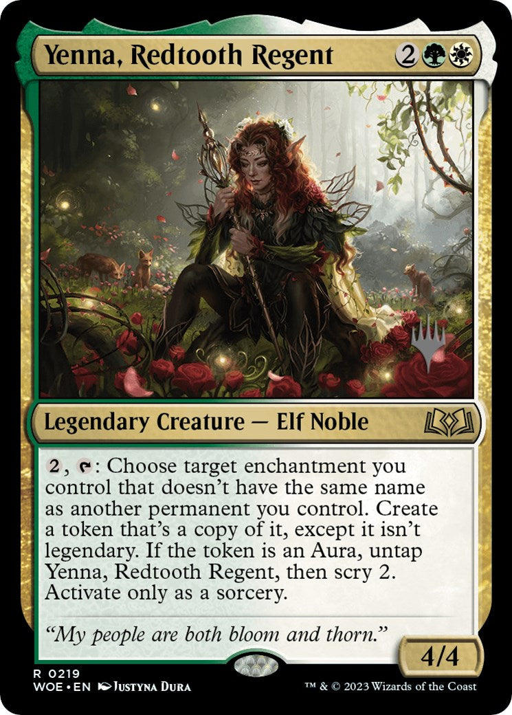 Yenna, Redtooth Regent (Promo Pack) [Wilds of Eldraine Promos] | Tables and Towers