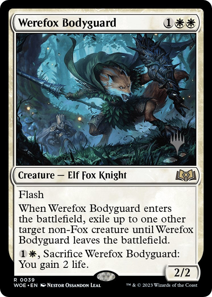 Werefox Bodyguard (Promo Pack) [Wilds of Eldraine Promos] | Tables and Towers