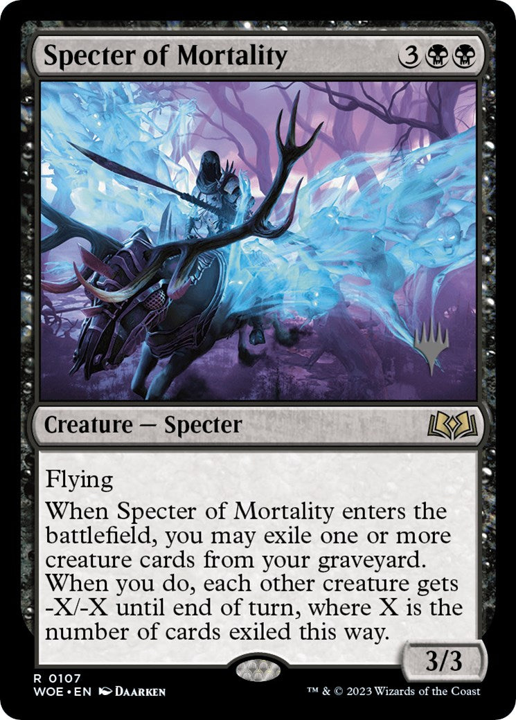 Specter of Mortality (Promo Pack) [Wilds of Eldraine Promos] | Tables and Towers