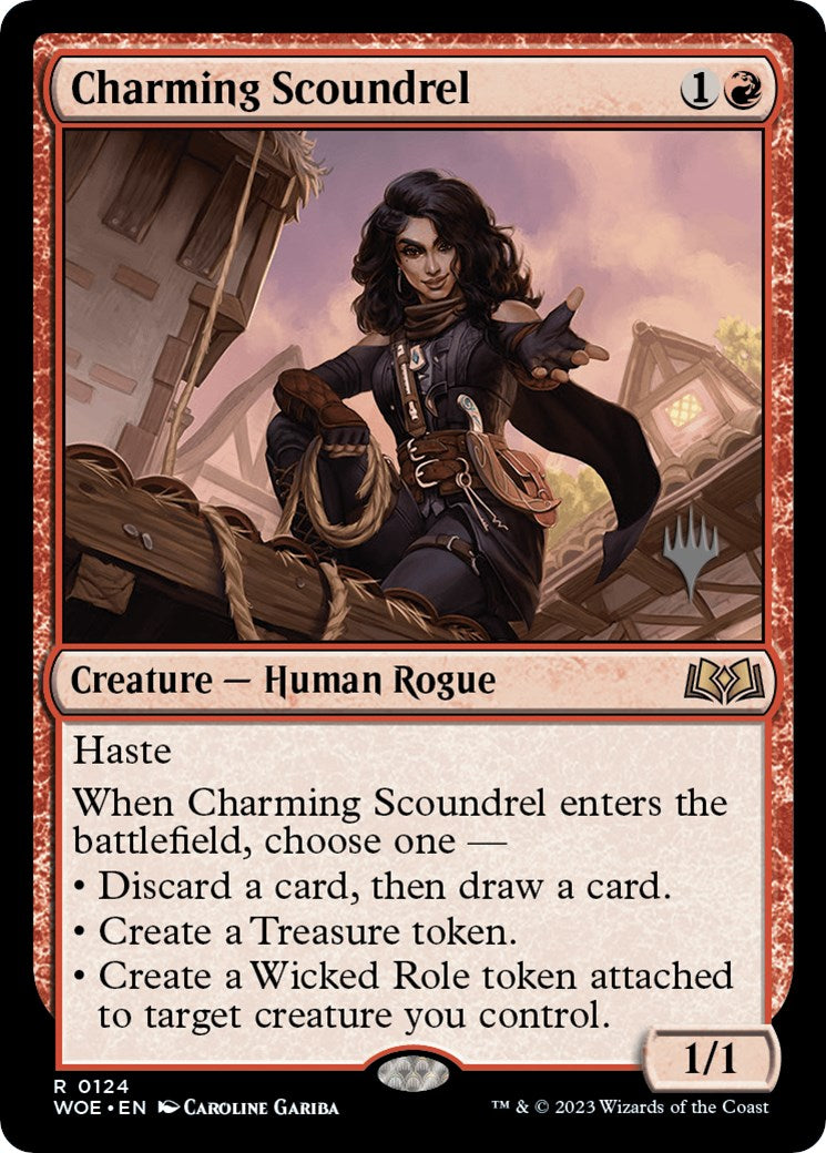 Charming Scoundrel (Promo Pack) [Wilds of Eldraine Promos] | Tables and Towers