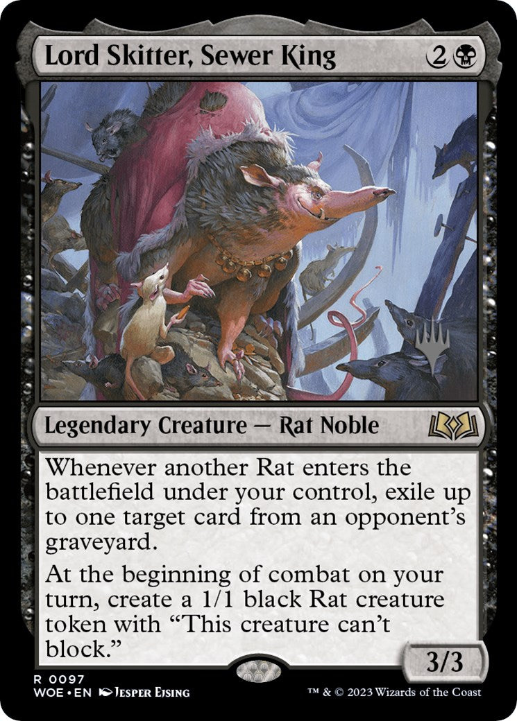 Lord Skitter, Sewer King (Promo Pack) [Wilds of Eldraine Promos] | Tables and Towers