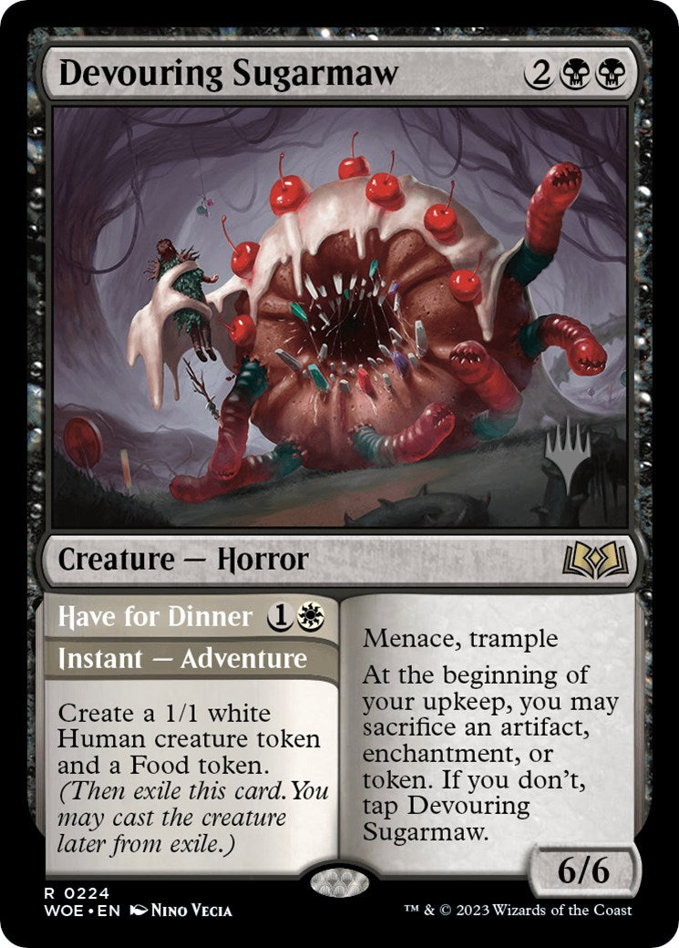 Devouring Sugarmaw // Have for Dinner(Promo Pack) [Wilds of Eldraine Promos] | Tables and Towers