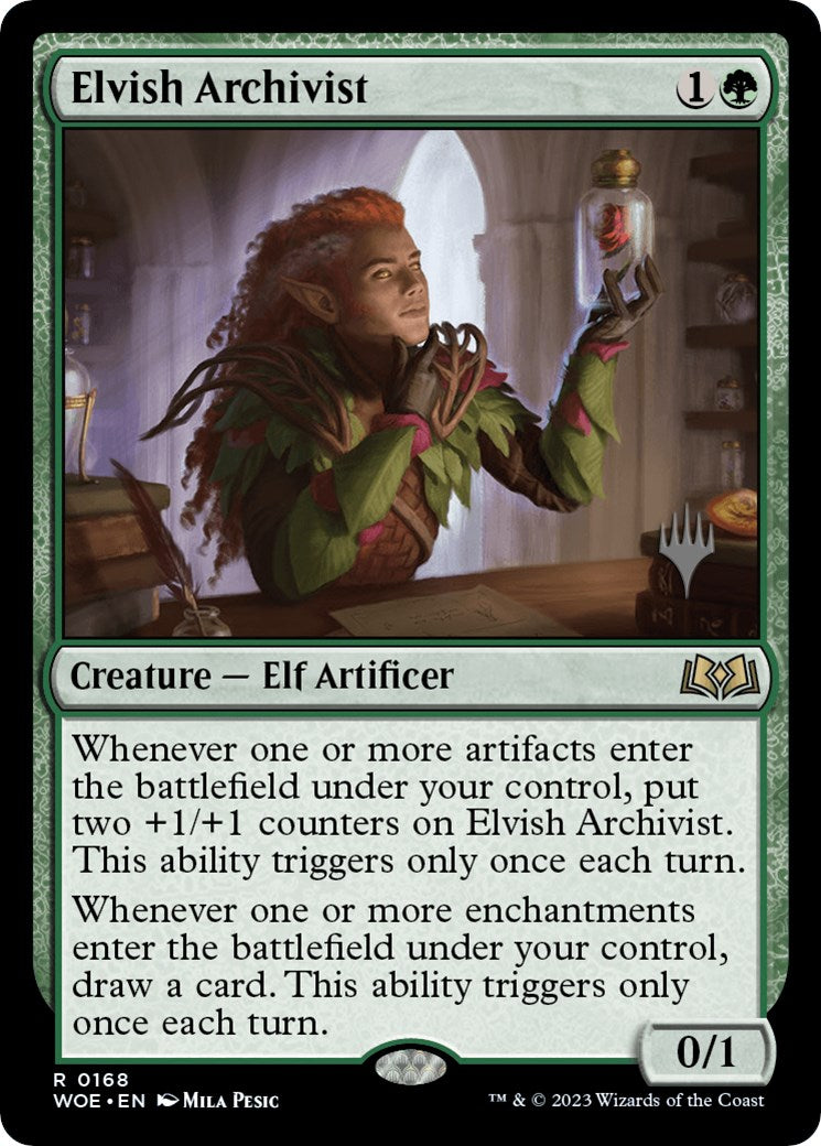 Elvish Archivist (Promo Pack) [Wilds of Eldraine Promos] | Tables and Towers