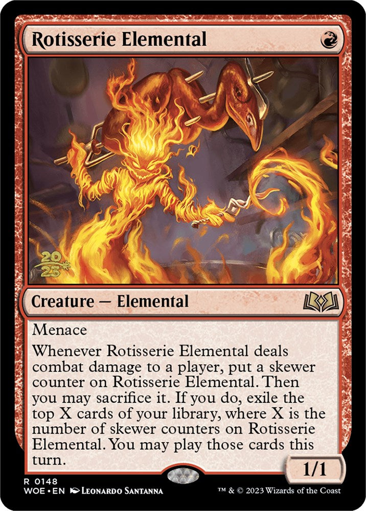 Rotisserie Elemental [Wilds of Eldraine Prerelease Promos] | Tables and Towers