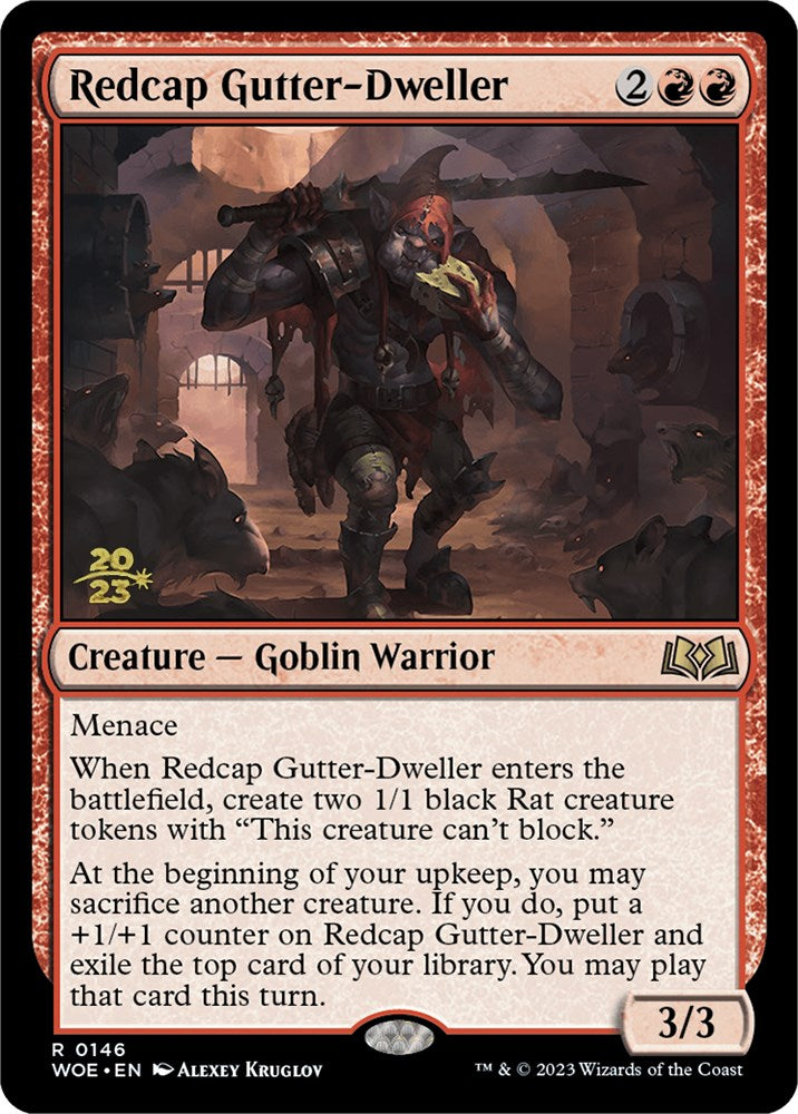 Redcap Gutter-Dweller [Wilds of Eldraine Prerelease Promos] | Tables and Towers