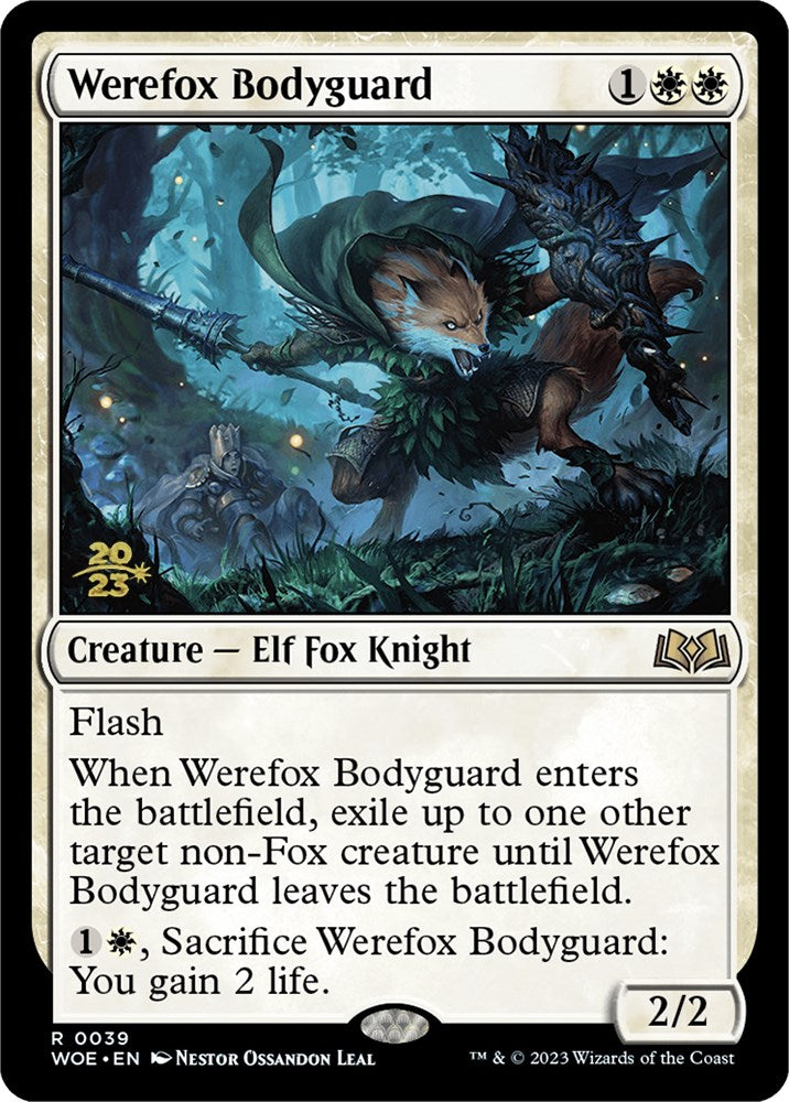 Werefox Bodyguard [Wilds of Eldraine Prerelease Promos] | Tables and Towers