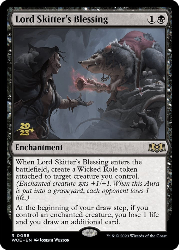 Lord Skitter's Blessing [Wilds of Eldraine Prerelease Promos] | Tables and Towers