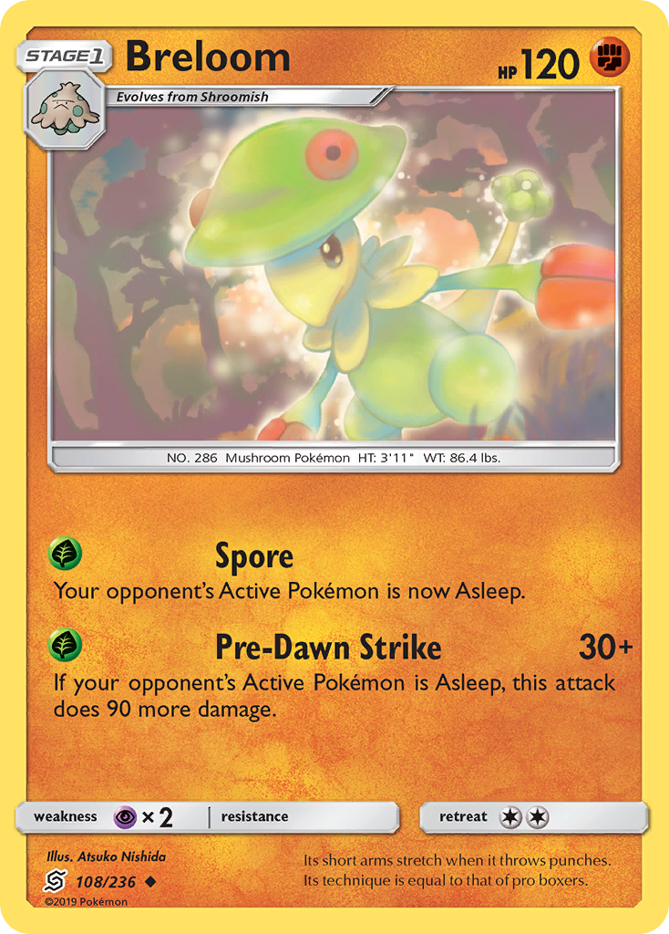 Breloom (108/236) [Sun & Moon: Unified Minds] | Tables and Towers