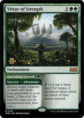 Virtue of Strength // Garenbrig Growth [Wilds of Eldraine Prerelease Promos] | Tables and Towers