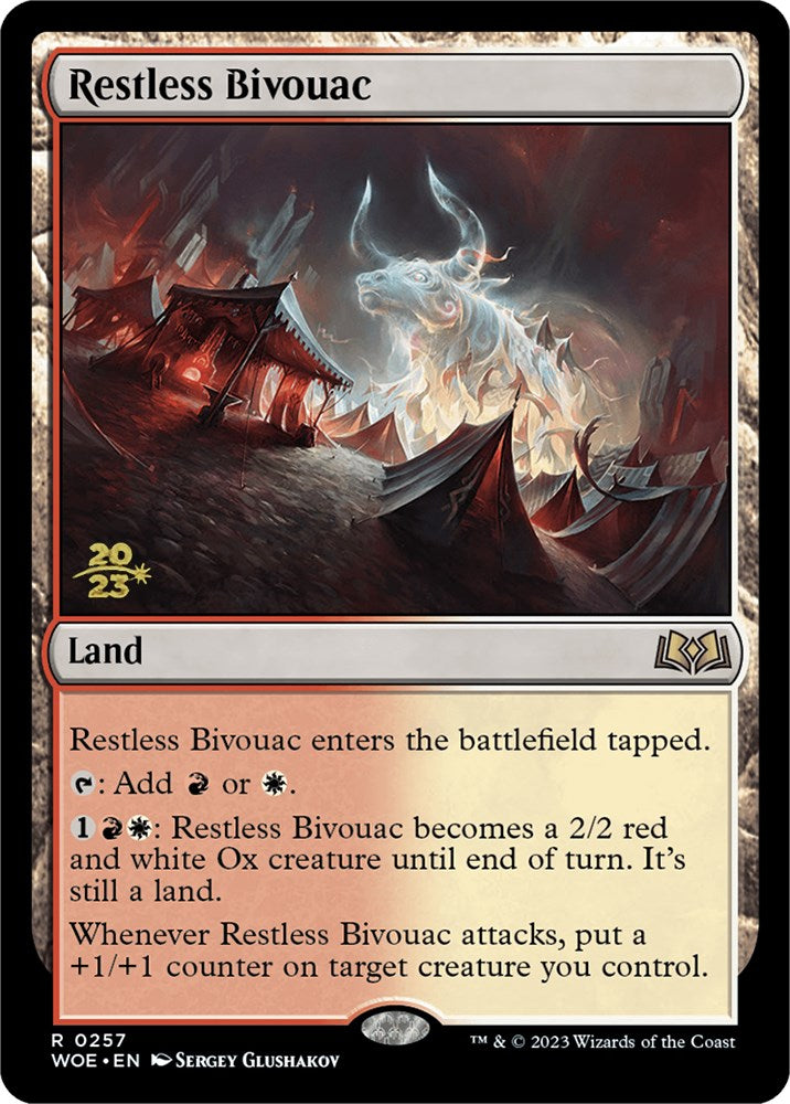 Restless Bivouac [Wilds of Eldraine Prerelease Promos] | Tables and Towers