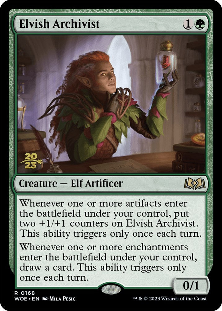 Elvish Archivist [Wilds of Eldraine Prerelease Promos] | Tables and Towers