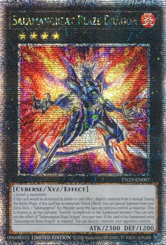 Salamangreat Blaze Dragon [TN23-EN007] Quarter Century Secret Rare | Tables and Towers