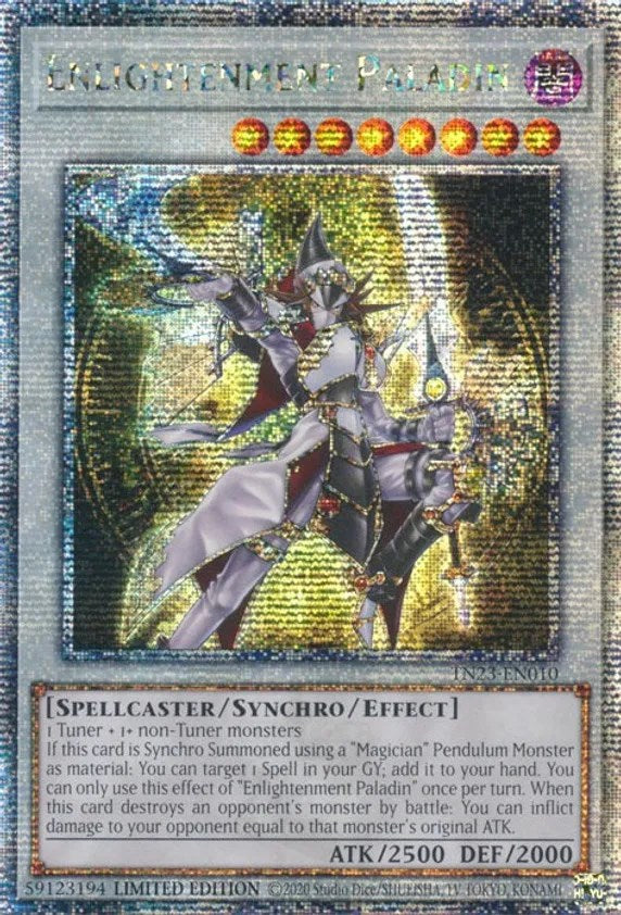 Enlightenment Paladin [TN23-EN010] Quarter Century Secret Rare | Tables and Towers