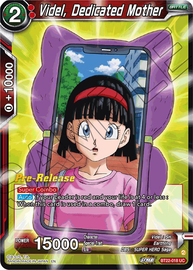 Videl, Dedicated Mother (BT22-018) [Critical Blow Prerelease Promos] | Tables and Towers