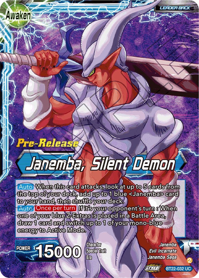 Janemba // Janemba, Silent Demon (BT22-032) [Critical Blow Prerelease Promos] | Tables and Towers