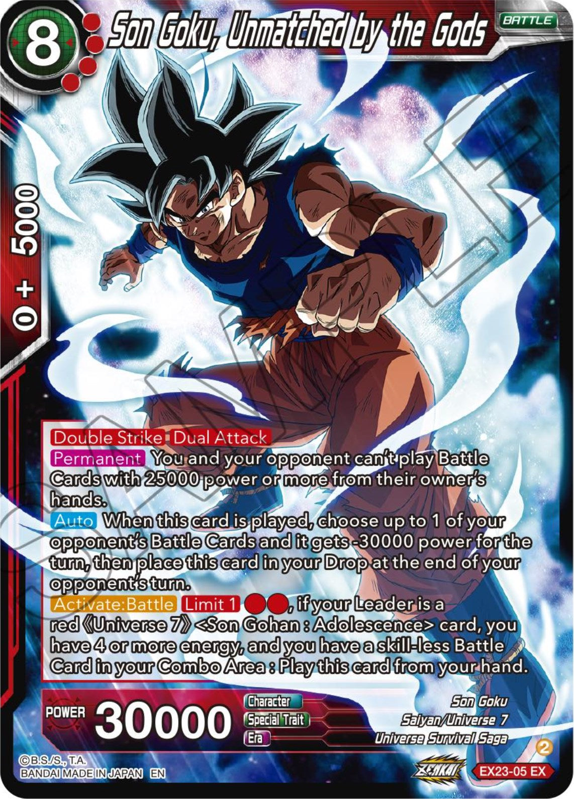 Son Goku, Unmatched by the Gods (EX23-05) [Premium Anniversary Box 2023] | Tables and Towers