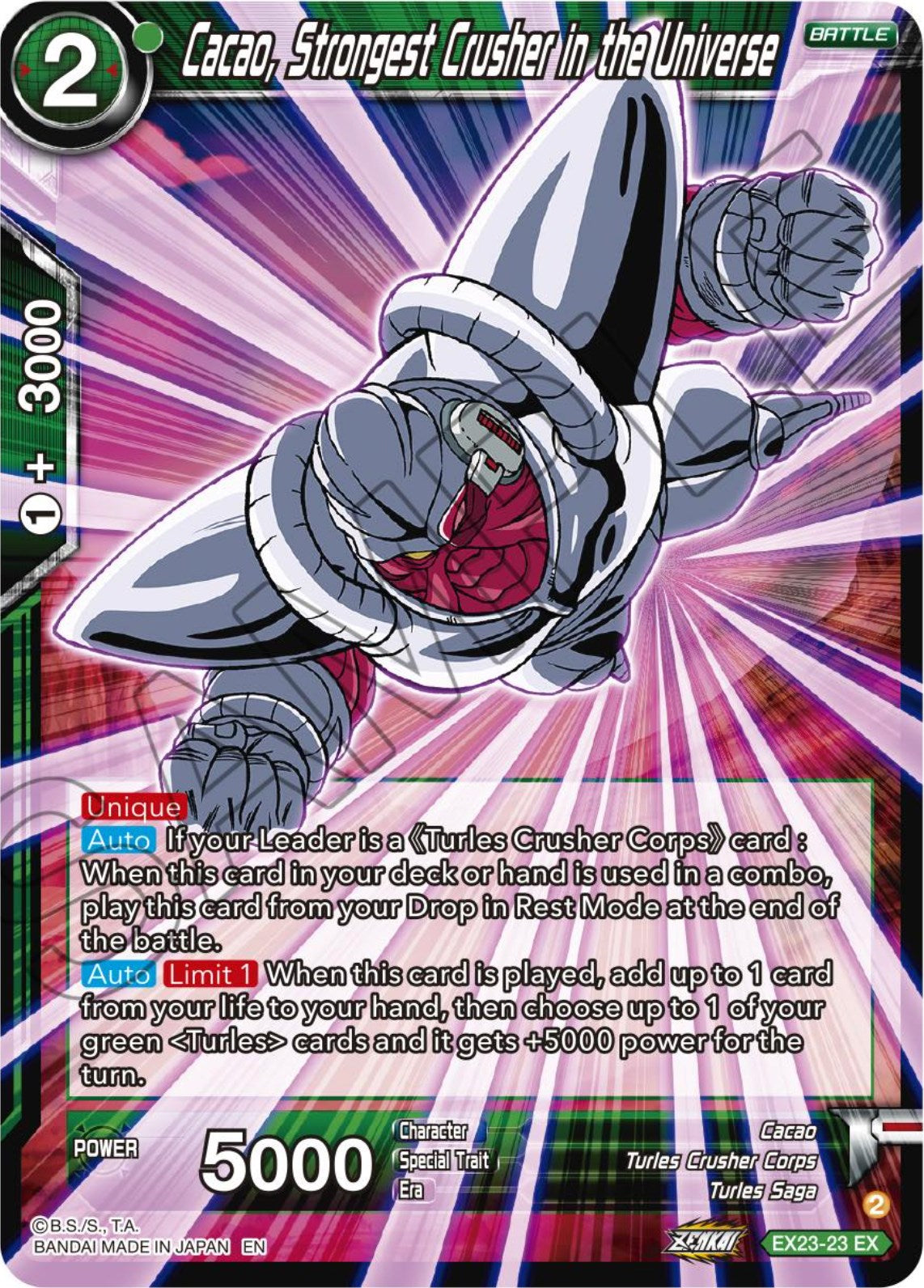 Cacao, Strongest Crusher in the Universe (EX23-23) [Premium Anniversary Box 2023] | Tables and Towers