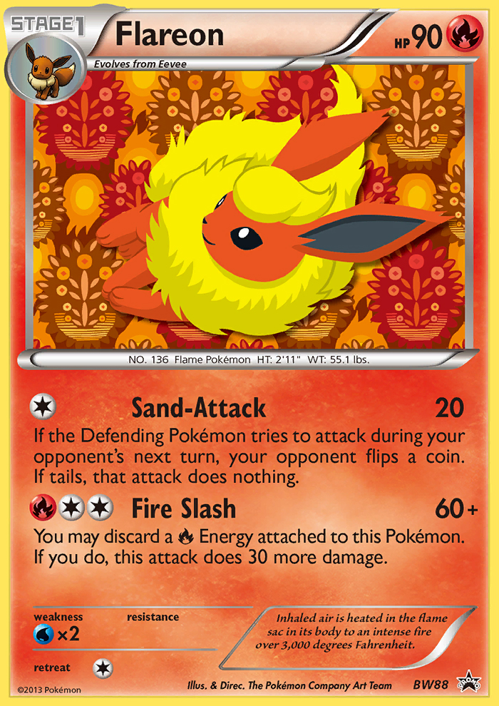 Flareon (BW88) [Black & White: Black Star Promos] | Tables and Towers