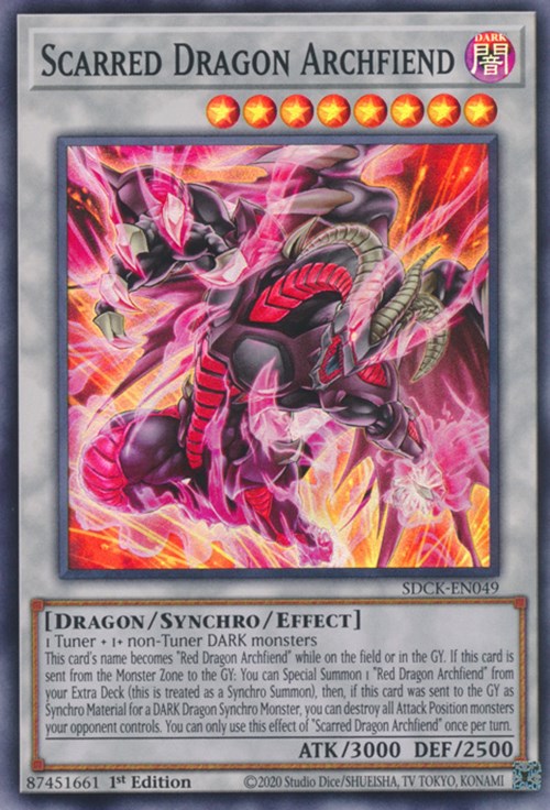 Scarred Dragon Archfiend [SDCK-EN049] Super Rare | Tables and Towers