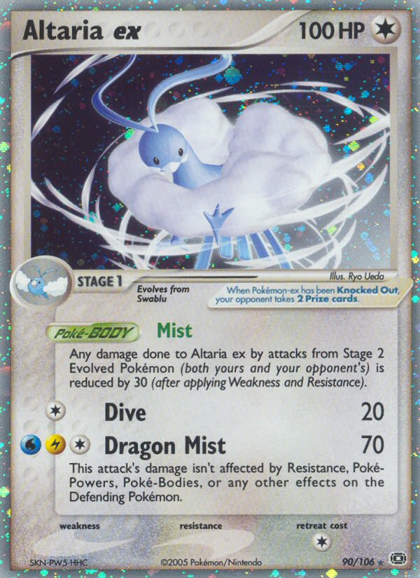 Altaria ex (90/106) [EX: Emerald] | Tables and Towers