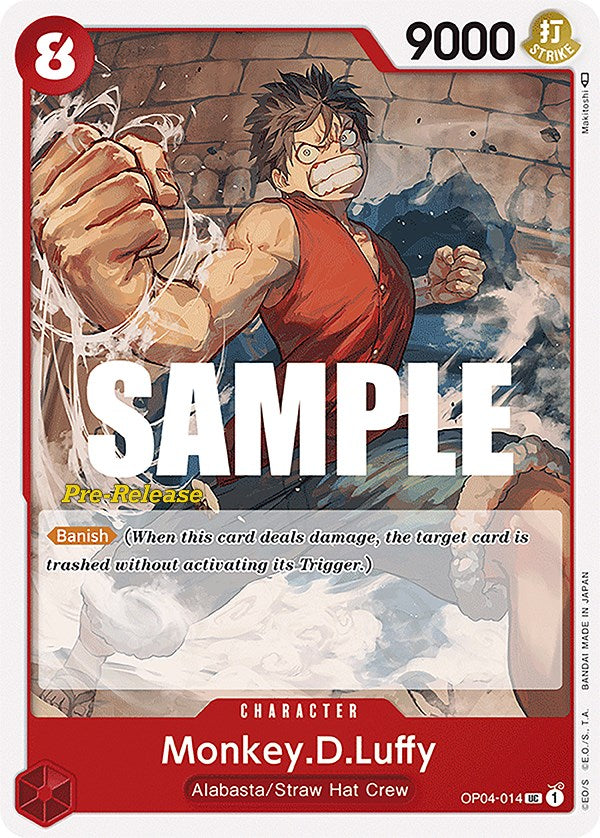 Monkey.D.Luffy [Kingdoms of Intrigue Pre-Release Cards] | Tables and Towers