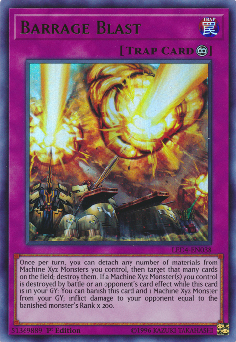 Barrage Blast [LED4-EN038] Ultra Rare | Tables and Towers