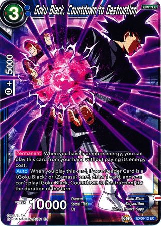 Goku Black, Countdown to Destruction (EX06-12) [Special Anniversary Set] | Tables and Towers