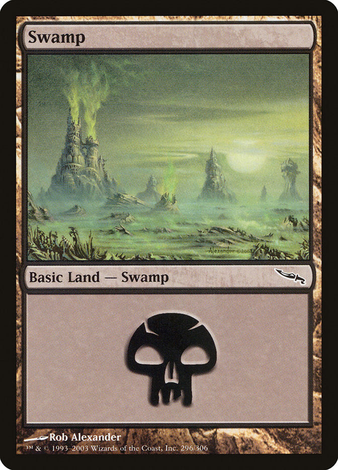 Swamp (296) [Mirrodin] | Tables and Towers