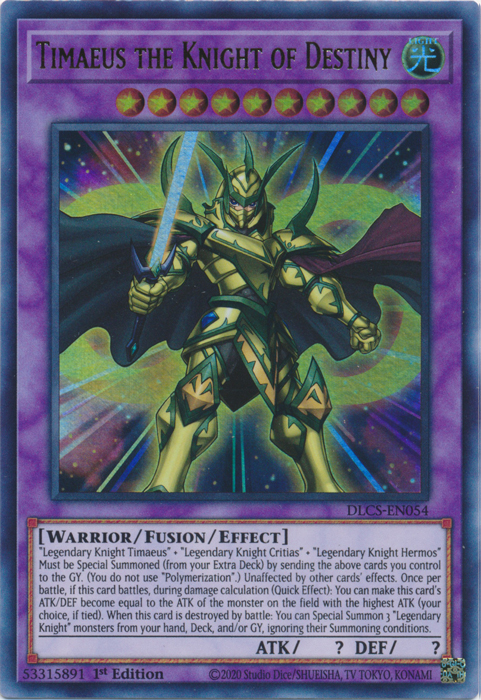 Timaeus the Knight of Destiny [DLCS-EN054] Ultra Rare | Tables and Towers